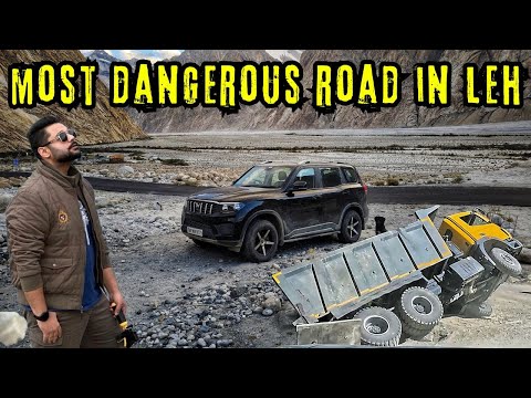 Took Mahindra Scorpio N to the Most Dangerous Route in Ladakh | Nubra to Pangong Lake | Leh Ep 8