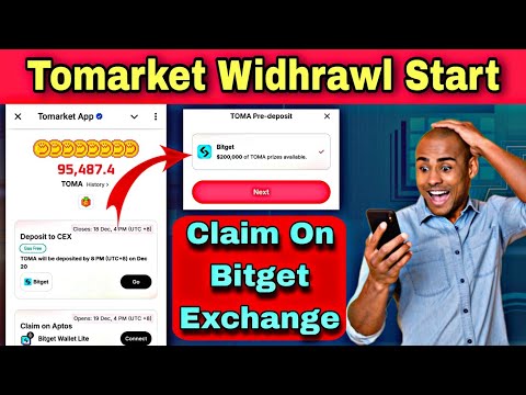 Tomarket Airdrop Widhrawl | Tomarket Airdrop Claim on Bitget Exchange | Tomarket Airdrop Claim