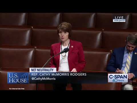 McMorris Rodgers speaks in support of bipartisan approach to net neutrality