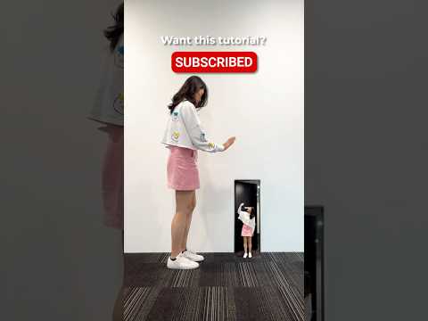 Curious about creating this mini-person effect?🚪It's easier than you think! #inshot #trendingreels