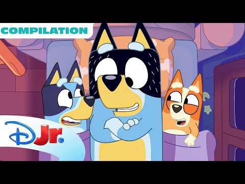 BLUEY MINISODE COMPILATION | Three Pigs, Muffin Unboxing & MORE! | @disneyjr x @BlueyOfficialChannel