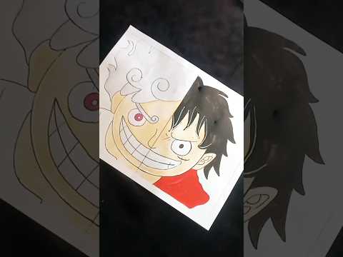 painting luffy One piece  (part 2) #anime #luffy #onepiece #short #luffygear5