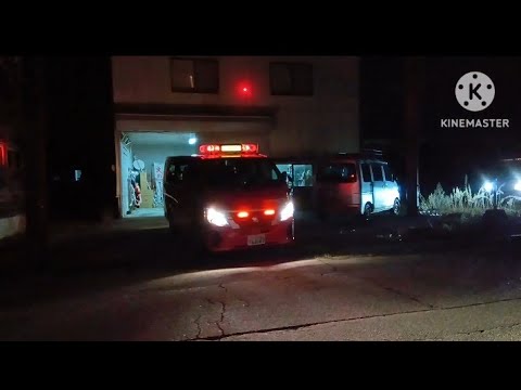 上越市消防団頸城方面隊頸城第2分団第4部新1号車MK-D2響かせ夜警