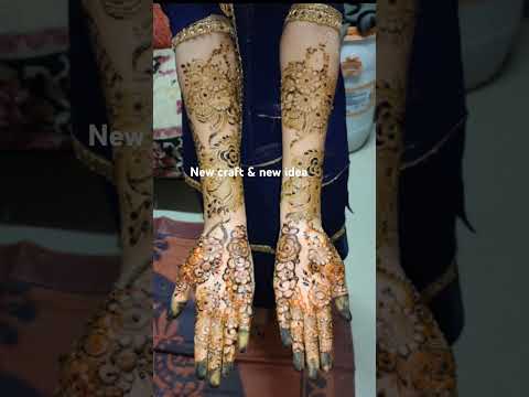 Unique dulhan mehndi design #simple #reels #lovly #song #music #mehndi