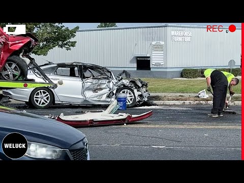 400 Tragic Moments! Car Crashes Caused By Bad Driver Going In Jaywalking | Idiots in Cars 2024