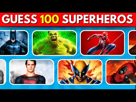 Guess 100 Superheroes in 3 Seconds 🦸‍♂️ Quiz Monster