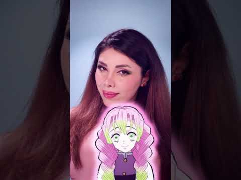 Anime hairtutorial/demon slayer Mitsuri Kanroji hairstyle - kimetsu no yaiba -How to do anime hair