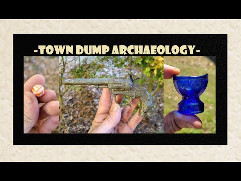 Town Dump Archaeology - Vintage Marbles - Cobalt Blue Glass - Antiques - Bottle Digging - Toys -