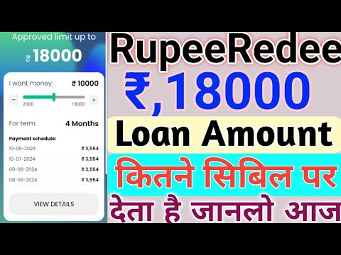 Rupeeredee Instant Personal Loan// Rupeeredee Rs,18K Loan Amount कितने सिबिल पर देता है जानलो आज