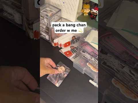 pack a bang chan order with me 💫 #pwm #packwithme #packingorders #straykids #bangchan