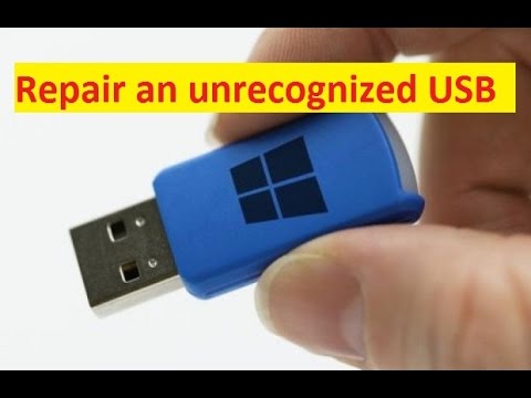 [How to Repair an unrecognized USB drive]