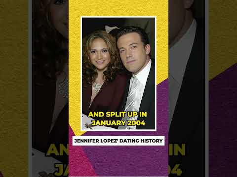 Jennifer Lopez' Dating History #celebrity #facts #didyouknow