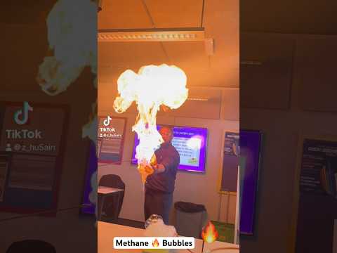 🔥 #methanebubbles #science #teacher #scienceexperiment #sciencetricks #sciencefacts #school #fire