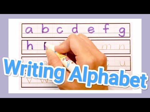 Writing Alphabet Letters for Kids 〡Learn abc Alphabet in 2 mins 〡 Lowercase letters〡一起學習-手寫英文字母小寫