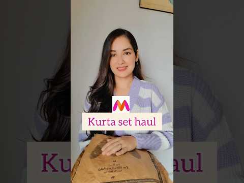 Pretty kurta set haul 🤩🤩 #shorts #myntra #viralvideo