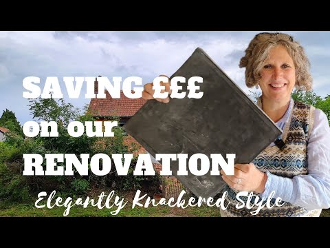 Saving money making DIY floor tiles. Tile making begins in this week's renovation VLOG