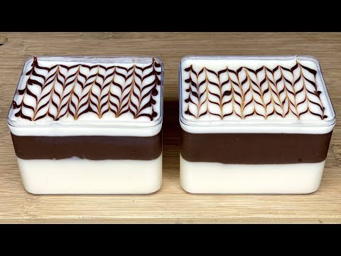 Vancho Pudding Recipe | Vanilla Chocolate Pudding Dessert Recipe | Eggless Dessert