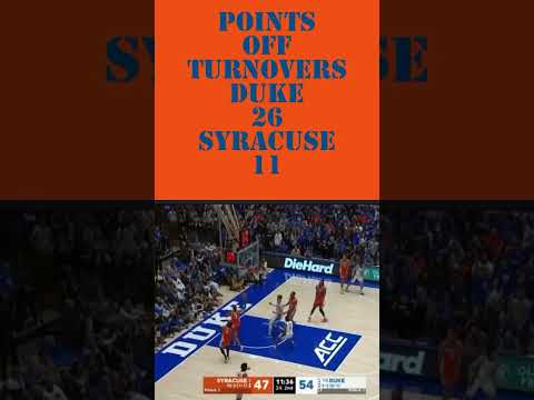 @DukeMBB Capitalizes on Destructive Play from @SyracuseOrange #Autry “A lot on Us!”