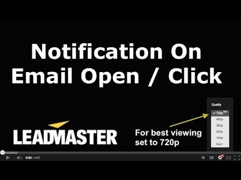 Email Notification on Open