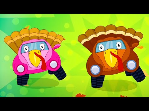 Let’s Give Thanks, Gobble Gobble Turkey Song - Nursery Rhymes for Kids