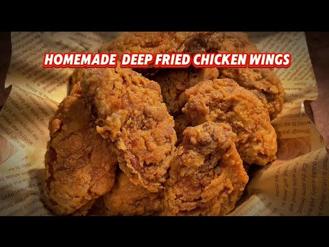 Homemade  Deep Fried Chicken Wings #chickenwings #frychickenrecipe #easyrecipe #chickenrecipe