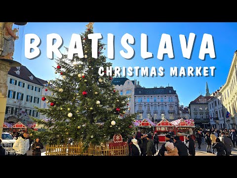 Bratislava Christmas Market 2024 | Street Food in Bratislava, Slovakia