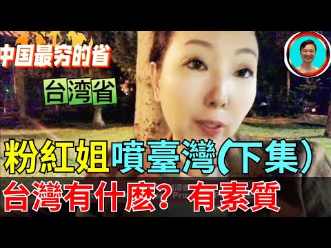 粉紅姐狂噴台灣並發出靈魂的拷問：台灣有什麽？我覺得台灣有素質。去了台灣就知道。台灣人素質非常高！而且台灣的7/11茶葉蛋全球第一！台灣 | 素質 | 乾净 | 茶葉蛋 | 文明 |