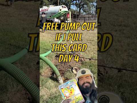 Free Septic Tank Pump Out If I Pull This Card: Day 4 #shorts