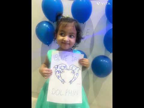 Blue colour theme by little gems #activites #cutebaby #colorfulactivity #learningthroughactivities