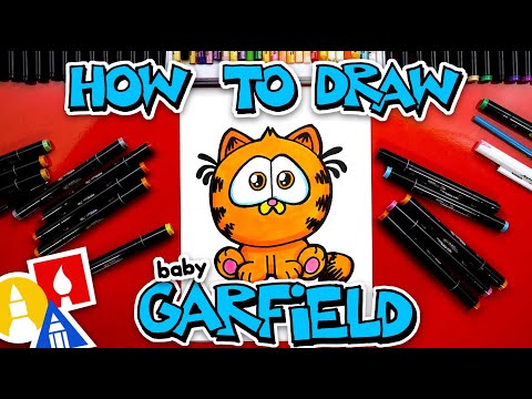 How To Draw Baby Garfield