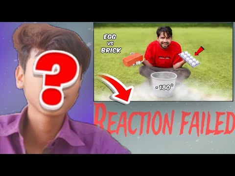 Trying Egg + Liquid Nitrogen - REACTION FAILED 🤯😫 #manbhai #reaction #mrindainhacker