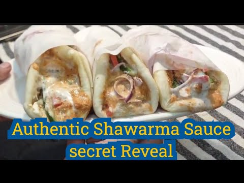 Chicken shawarma recipe with two sauce | shawarma sauce secret reveal