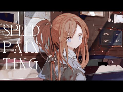 イラストメイキング - No.1564 / 230倍速 字幕解説＆レイヤー☽  speed painting