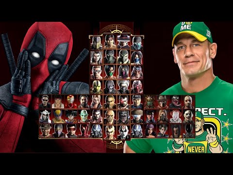 Mortal Kombat 9 - DEADPOOL & JOHN CENA WWE - Expert Tag Ladder - Gameplay @(1080p) - 60ᶠᵖˢ ✔