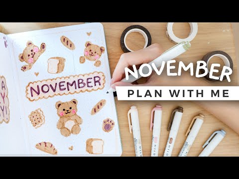 PLAN WITH ME 🐻 November 2022 Bullet Journal Setup