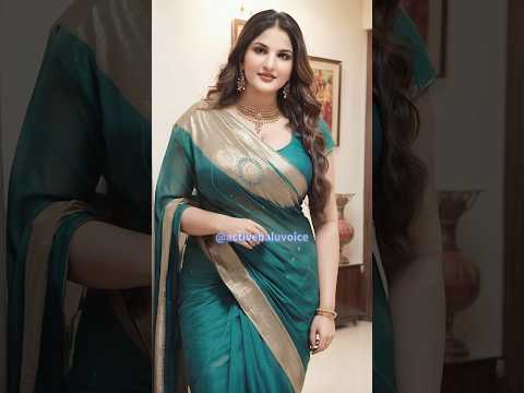 4k Ai Art Indian Lookbook | Plus Size Model Indian Saree Part - 201