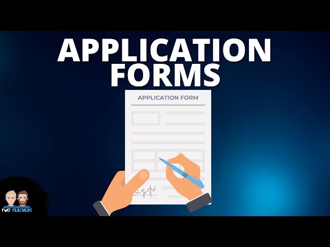 What is an Application Form?