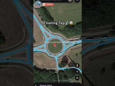 Magical Floating Tap On Google Earth😱 #shorts
