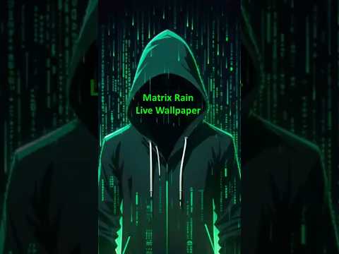 Live Matrix Rain With your Name #MatrixRain #LiveWallpaper #TechTips