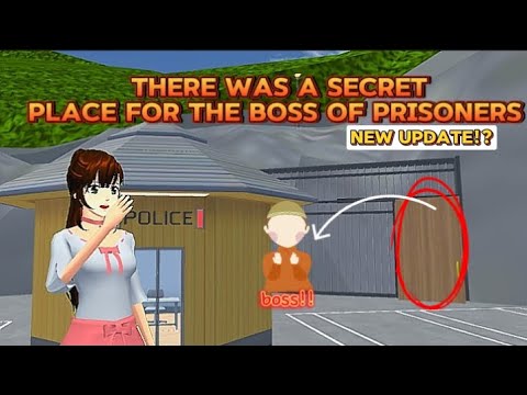 Secret place for the boss of prisoner المكان السري لرئيس السجين في Sakura School Simulator