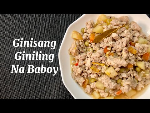 Pork Giniling Recipe