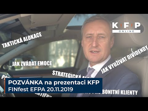 Pozvánka na prezentaci KFP v rámci festivalu FINfest EFPA 20.11.2019