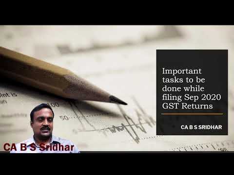 Important tasks to be completed while filing Sept 20 GST Returns