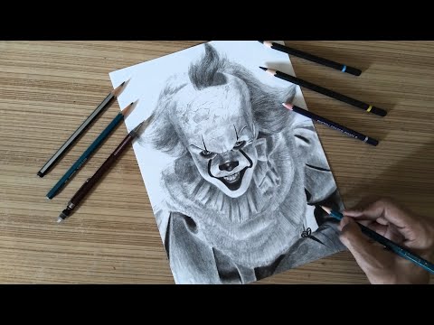 Drawing IT pennywise | IT | Bill Skarsgård