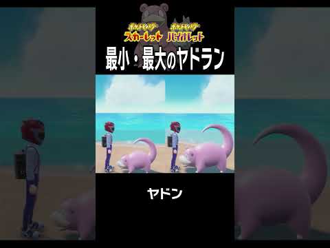 【大きさ比較】ヤドラン編【ポケモンSV】#Shorts