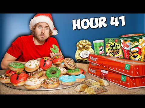 I FINISHED 103 Holiday Junk Foods In 48 Hours