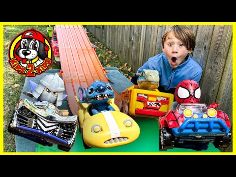 Hot Wheels Racerverse with 50 RACE CARS! LONGEST Mario Kart Rainbow Road Race EVER