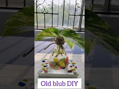 Old bulb pot making #art #potmaking #diy #diycrafts #asethetic #shorts #bulbart #viralshort #ytshort