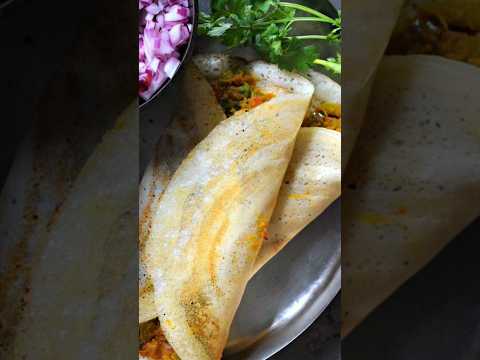 masala dosa on iron tawa... dosa without nonstick tawa #deepikakirecipes #dosa #recipe #shorts