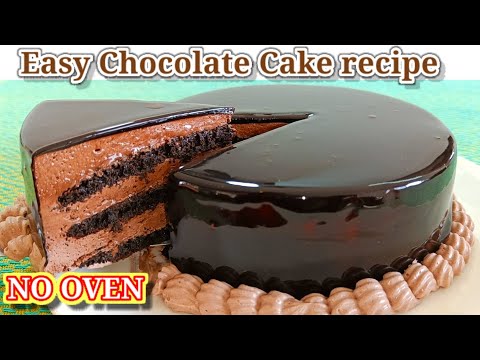 NO OVEN Chocolate cake recipe | HOW TO MAKE CHOCOLATE CAKE #recipe